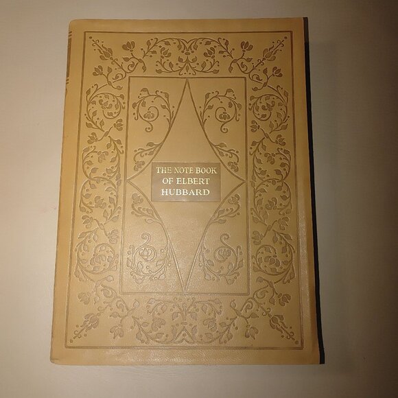 Elbert Hubbard 1927 The Note Book Of Hardcover Box Leather Wisdom Brown - Picture 2 of 15
